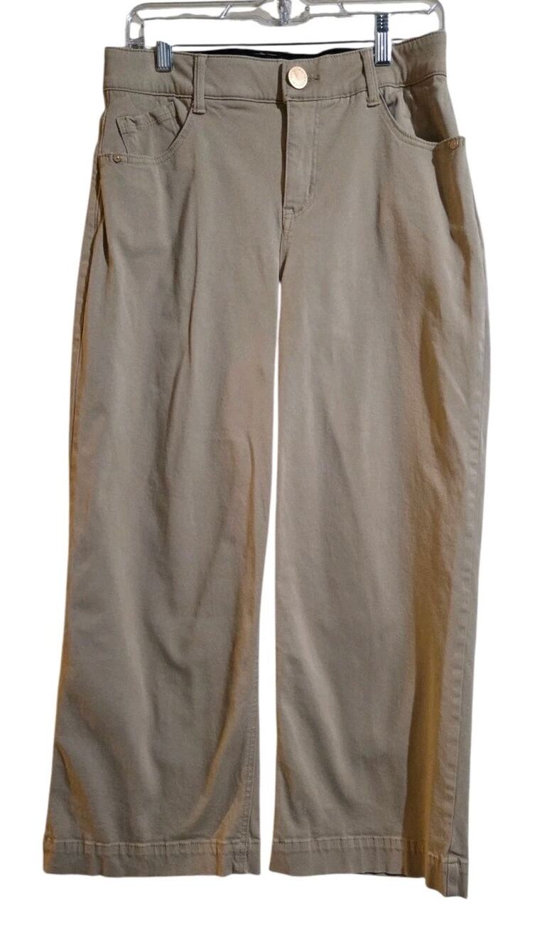 Wit & Wisdom Women’s Wide Leg Pants Sam High Rise Absolution Size 6 Comfort Tan